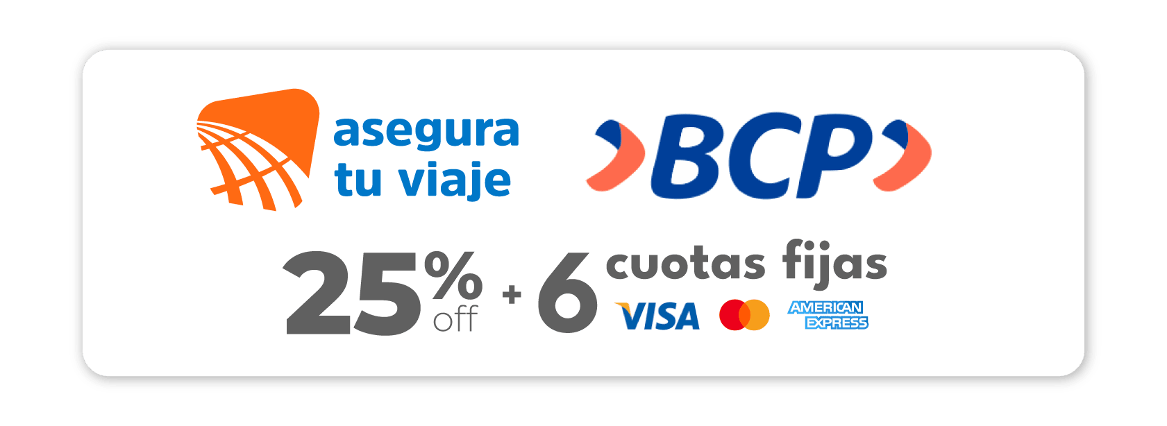 BCP 25%OFF Y 6 CUOTAS FIJAS
