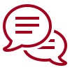 icono globo dialogo